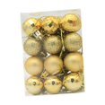 thumbnail image 3 of 24 piezas de adornos de bolas navideñas, bolas decorativas de Navidad, Navidad Oro, 3 of 9