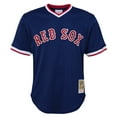 thumbnail image 2 of Youth Mitchell & Ness Ted Williams Navy Boston Red Sox Cooperstown Collection-Mesh Batting Practice Jersey, 2 of 3