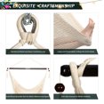 thumbnail image 4 of New Caribbean Hammock Chairs with Detachable Metal Bar, Hanging Rope Swing, Outdoor Indoor, Off-White, 4 of 12
