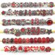 thumbnail image 3 of Mezcla de 80 accesorios de pulsera de estilo popular, accesorios de joyería con cuentas de agujero grande, cuentas sueltas de diamantes de aleación perforadas de bricolaje, color azul, 3 of 5