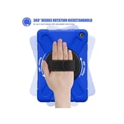Case for Amazon Kindle Fire HD 10 13th Generation 2023 10.1 inch, Shockproof Cover with Pencil Holder & Kickstand Hand & Hand/Shoulder Strap/Stylus Pen