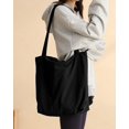 thumbnail image 4 of Bolso de mano Iioscre para mujer, pana, cierre, gran capacidad, 4 of 7