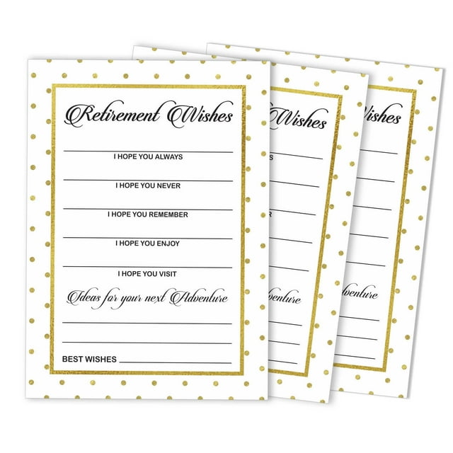 Inkdotpot Pack Of 30, Join Us Invitations With Envelopes, Gold Confetti, Retirement Party Celebration Invite Cards Fill-In Style Party Supplies 5 X 7 Inches