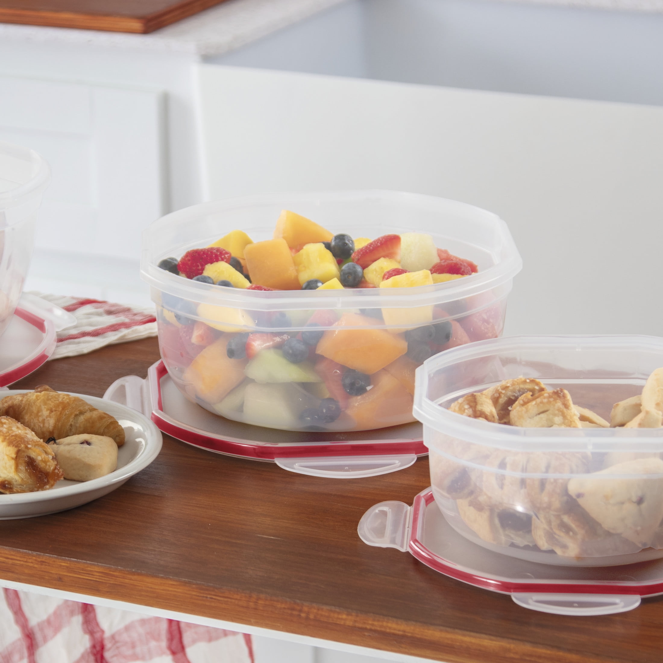 Sterilite Ultra•Seal™ 4.7 Qt. Bowl, Latching Food Storage Container, Air and Water-Tight, BPA-Free, Clear
