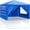 10'X10'+4 sides Blue, variant on 10'x10'Party Canopy Tent, Outdoor Tent with 4 Removable Sidewalls, Waterproof Shelters Gazebo for BBQ, Birtheday Party, Wedding, Events, Backyard, Garden and Patio (10'X10'+4 Sides Blue)