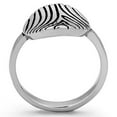 thumbnail image 3 of Womens Rings High polished (no plating) 316L Stainless Steel Ring with Epoxy in Jet TK1078, 3 of 4