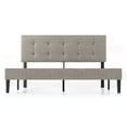 thumbnail image 5 of Mellow Nola Upholstered Platform Bed Frame with Headboard, Beige, King, 5 of 11