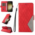 thumbnail image 1 of Mantto Slim Wallet Phone Case for Samsung Galaxy S23 Ultra 6.8",for Women Men,Durable PU Leather Magnetic Folio Flip Holder ID Credit Card Slots Shockproof Phone Case with Hand Strap,Red, 1 of 11