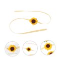 thumbnail image 5 of Toyvian 20Pcs Golden Cupcake Ribbon Straps with Sunflower Decoration Dessert Wrap, 5 of 7