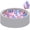 Gray Ball Pit with 100 Tricolor Balls, variant on Extra Large Gray Ball Pit Foam Playpen for Toddlers Indoor Outdoor Use