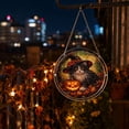 thumbnail image 5 of Halloween Decoration Indoor Outdoor Clearance Under $5.00! Thanksgiving Fall Decorations for Home, Halloween Ghost And Cats Acrylic Puzzle Hanging Ornaments Spooky Festival Decor Pendants, 5 of 6
