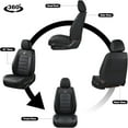 thumbnail image 2 of Florich Seat Covers Front Pair, Waterproof Faux Leather Seat Protectors, Auto Interior Cushions Fit for Most Cars SUV Trucks, Black, 2 of 7