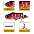 thumbnail image 2 of Pesca Anzuelos triples de cebo artificial de 4g y 4 cm, señuelos VIB duros, aparejos de pesca (estilo D) Tmvgtek Para Estrenar, 2 of 3