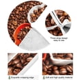 thumbnail image 2 of FMSHPON Valentine's Day Coffee Beans Heart Xmas Christmas Tree Skirt Stand Mat for Holiday Party Decoration Indoor Outdoor 48 inches, 2 of 6