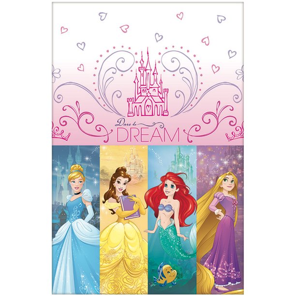 Disney Princess Table Cover Each Party Supplies Walmart Com Walmart Com
