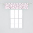 thumbnail image 2 of Ambesonne Mandala Valance Pack of 2, Geometric Motifs, 54"X12", Blush Magenta and Purple, 2 of 3