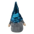 thumbnail image 7 of Northlight Gnome with Flip Sequin Hat Christmas Figure - 17" - Blue and Silver, 7 of 7