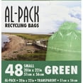 thumbnail image 1 of AL-Pack Small Green Garbage Bags, 23 Litres, 48 bags, 1 of 1