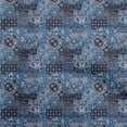 thumbnail image 1 of oneOone Rayon Medium Blue Fabric Patchwork Sewing Craft Projects Fabric Prints By Yard 56 Inch Wide, 1 of 5