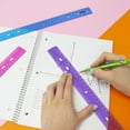 thumbnail image 2 of BAZIC Jeweltones Color Plastic Ruler 12" (30cm), School Supplies (4/Pack), 1-Pack, 2 of 7