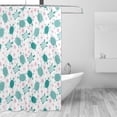 thumbnail image 2 of Rateoe Sea Turtle Shower Curtain - Fancy Bathroom Shower Curtain Sets - Waterproof Shower Curtain with Hooks with 12 Plastic Hooks 72x72 Inches, 2 of 5
