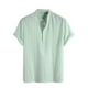 thumbnail image 1 of Eres Más Que una Camisa de Puntuación de Prueba, Impresión de Rayas de Botón Casual de los Hombres, Camisa de Blusa de Manga Corta, 1 of 6