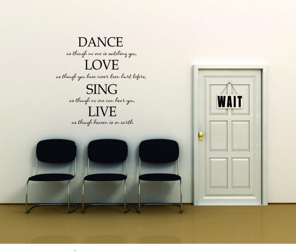 Family Dance Love Sing Live Lovely Quotes & Sayings Wall Decal