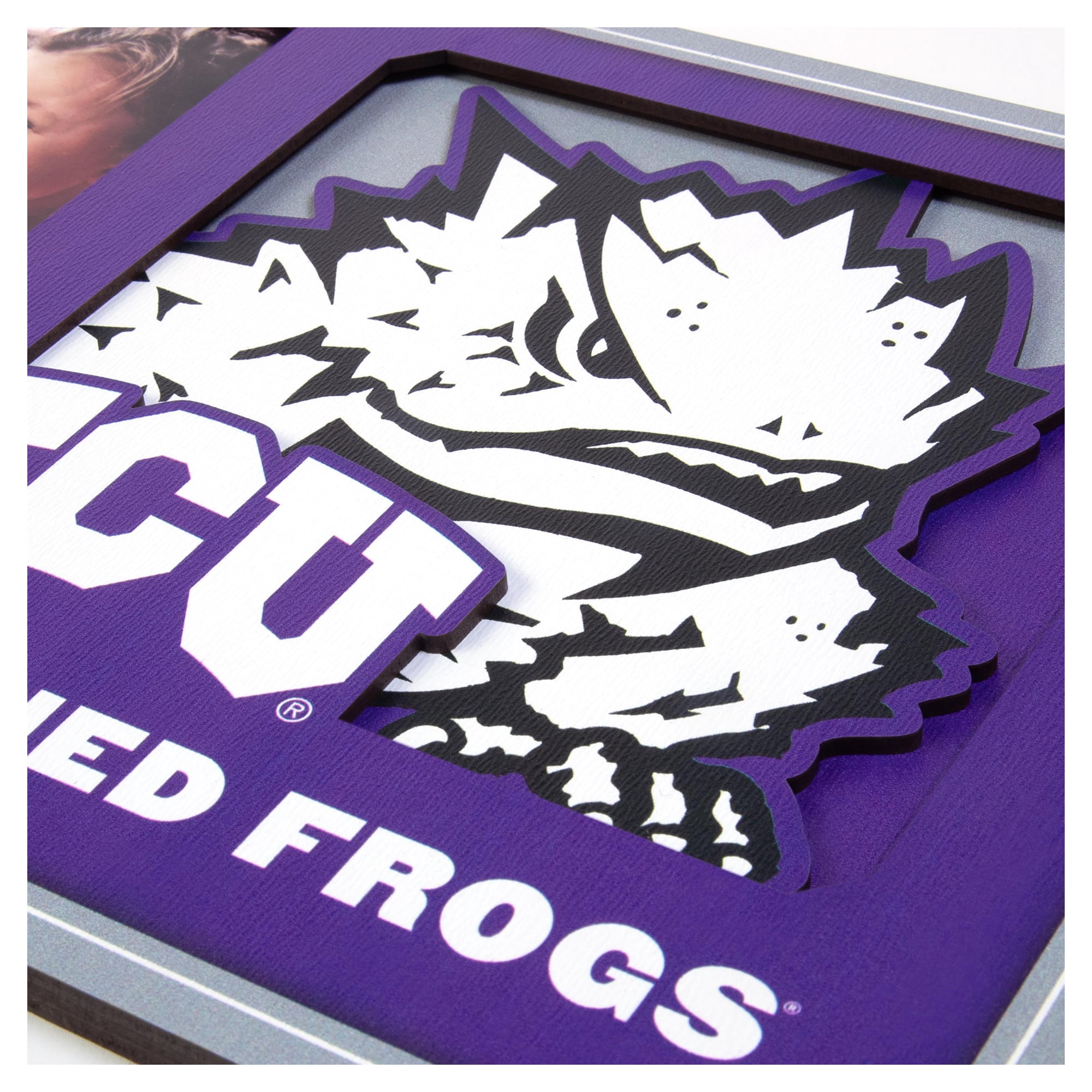 IDNA TCU Horned Frogs 3D Logo Series Picture Frame