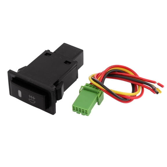 Unique Bargains DC 12V Panel Mount Latching Red Pilot 4 Wire Fog Light Switch for Nissan