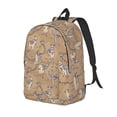 thumbnail image 1 of Honeii Cactus Alpaca Print Canvas Backpack for School & Outdoor,Laptop Excursion Backpack,Notebook School Bookbag For Men Women,for Work, Travel, and Everyday Use-Small, 1 of 5