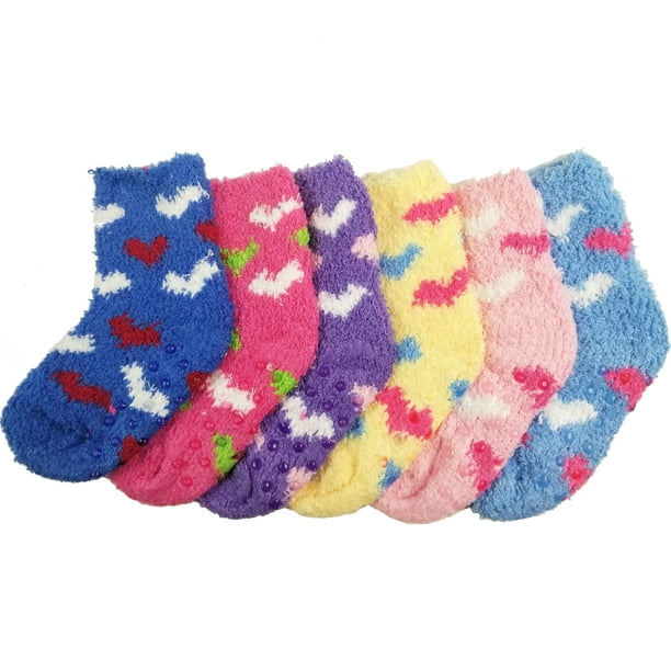 Debra Weitzner DEBRA WEITZNER Fuzzy Socks For Kids Toddlers Non Skid