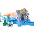 thumbnail image 3 of Hot Wheels RacerVerse Jurassic World Crash & Splash Track Set & Die-Cast Dinosaur Toy Car, 3 of 6