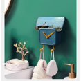 thumbnail image 4 of Ganchos de Almacenamiento Montado en la Pared PP Container Multifuncional Con forma de Reloj Con Ganchos para Dormitorios de Dormitorio, 4 of 8