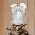 thumbnail image 3 of Estatuil de de Navidad LED Iluminado Ángel Topper Colgante Decoración pteada Zulema Estatuilla de copa de árbol, 3 of 7