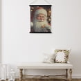 thumbnail image 2 of Crinkle Paper Wall Hanger (Santa With A Cookie), 2 of 3