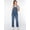 Dark Denim, variant on Women's Boyfriend Cuffed Denim Overall, Sizes XS-XXXL