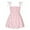 Pink, variant on Utoimkio Toddler Baby Girls Summer Outfits Overalls Floral Print Princess Dress Crisscross Halter Casual Party Dresses Summer Clothes for Girls 1-6 Years