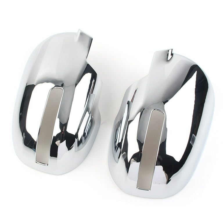 CHROME COATED WIDE ANGLE MIRROR BACK COVER DRIVER SIDE RH