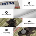 thumbnail image 6 of Brown Bear Outdoor Rug for Patio/Deck/Porch, Non-Slip Large Area Rug 5 x 8 Ft, Sage Green Striped Pine Cones Farmhouse Art Indoor Outdoor Rugs Washable Area Rugs, Reversible Camping Rug Carpet Runner, 6 of 8