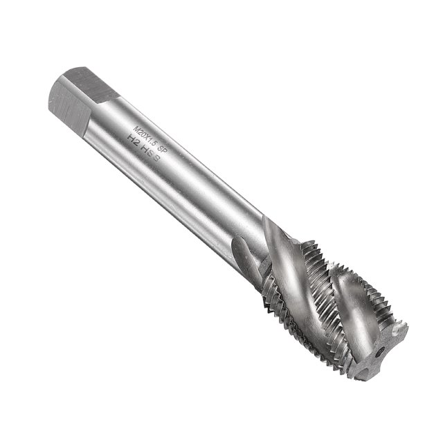 Uxcell Spiral Flute Thread Tap M20 x 1.5 Metric Machine Taps HSS6542 Uncoated