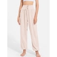 thumbnail image 4 of Pantalon de Yoga Décontracté Confortable à Jambes Larges pour Femmes Abricot P, 4 of 7