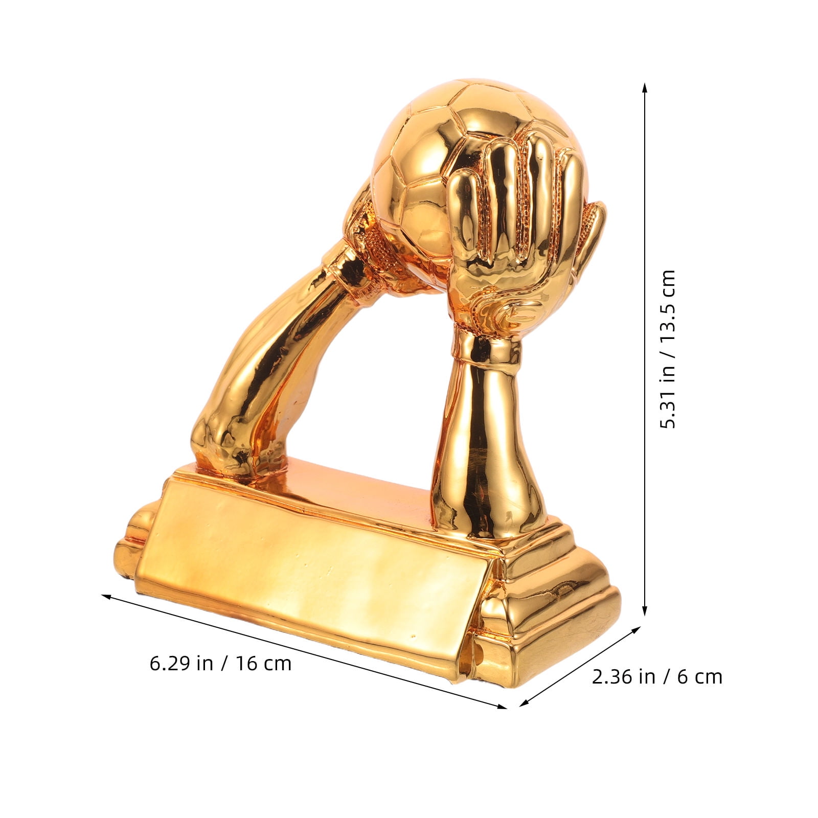 OUNONA Resin Soccer Goalkeeper Trophy Award for Best Football Keepers and Players Recognition and Achievement
