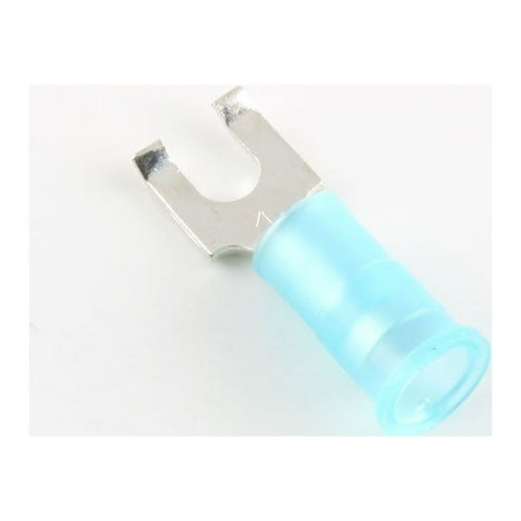 16-14 Ga. Nylon-Insulated Flanged Fork Terminals, #6 Stud - (pack of 25)