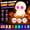 D001- Multicolor, variant on Led Light Lamp, Halloween Light, Cute Halloween Decorations, Halloween Party Decor, 1 Pcs 5X4.5X4.5 Inch Adorable Sitting Skeleton Night Light, Built-In Integrated Usb Cable,