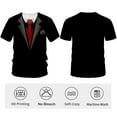 thumbnail image 4 of Rebaike Tuxedo T-Shirt Funny Suit Design Graphic Tee Novelty Tux Shirt Fake Suit Tee, 4 of 8