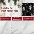 thumbnail image 7 of Valances for Windows Christmas Snowman Rod Pocket Cafe Window Treatments Valance Curtains for Kitchen Bathroom Laundry Basement Windows 56"x16", 7 of 7