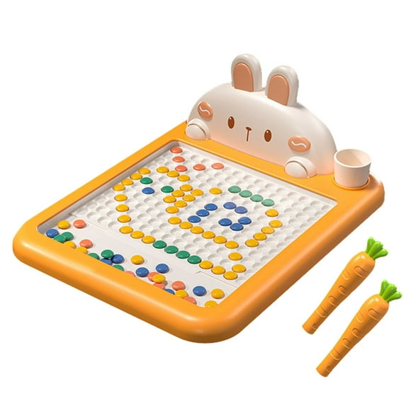 Hearth & Gear 💝 Rabbit Drawing Board Puzzle Toy Early Education Puzzle Pen Training Focus Children's Toys Educational Toys💝 Dot Art Bead Drawing Board Bunny Preschool Learning Bead Kids Kids Kids