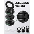 thumbnail image 4 of Kettlebell Weight Set, Cast Iron Adjustable Kettlebell Set Strength Training Exercise 10lb-40lb Kettle Ball Handle Grip Free Weightlifting Kettlebel for Men Women Workout Home Gym Fitness Core, 4 of 5
