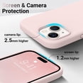 thumbnail image 3 of Compatible with iPhone 15 Case, Full Body Food-Grade Silicone Wear-Resistant, Anti-Drop Protection with Soft Anti-Scratch Microfiber Lining Phone Case for iPhone 15, 6.1 inch, Chalk Pink, 3 of 13