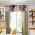 thumbnail image 3 of Yayeee Kitchen Valance Rod Pocket 54" x 18" Living Room Window Curtain, Gray Dog Artist, 3 of 6